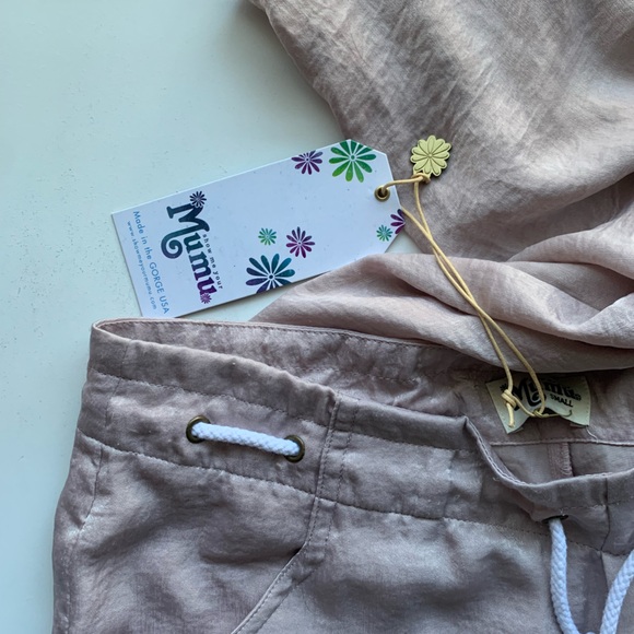 NWT 🔥 Show Me Your Mumu Peterson Pants Rose Gold Sheen - Picture 7 of 8